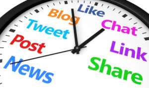 Social Media Time Management Clock