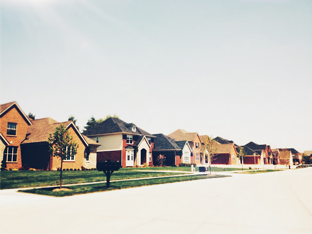Housing in a subdivision